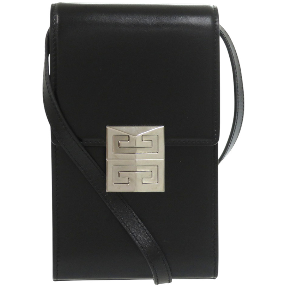Excellent condition Givenchy Mini 4G Vertical Leather Metal Black