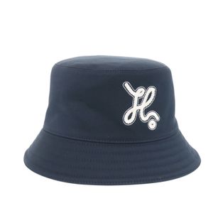 新品同様 エルメス ハーパー ノーティック H251056N バケットハット コットン ブルーベリー ネイビー 帽子 1526【中古】HERMES
