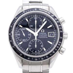 오메가 스피드 마스터 데이트 3210.50 자동 감기 손목시계 SS 블랙 블랙 문자판 0190[중고] OMEGA 맨즈