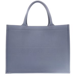 Dior) Book Tote 手提包，中號，M1296ZGSB，小牛皮，藍色，1196 [二手] 成色極佳