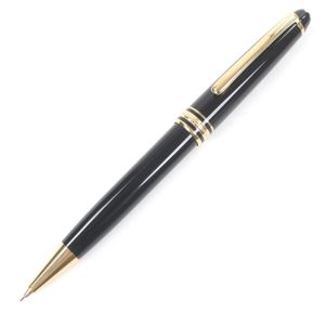 양품 □ MONTBLANC 몽블랑 마이스터스튁 클래식 심 0.5mm 샤프 펜슬 블랙 골드 독일제 남성 필기 확인 완료