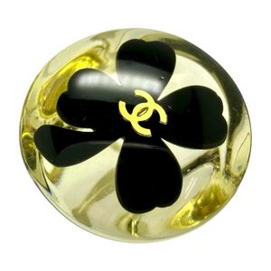 二手香奈儿四叶草可可标志戒指，13号，合成树脂，7.8克，清扬，女士