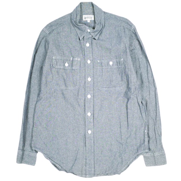 Engineered Garments WORKADAY エンジニアードガーメンツ ワーカデイ アメリカ製 Utility Shirt - Cotton Chambray シャンブレー ユーティリティーシャツ S BLUE 長袖 ワーク トップス【中古】【Engineered Garments WORKADAY】 Engineered Garments WORKADAY Made in USA Utility Shirt - Cotton