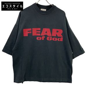 Fear of God 25FW Black x Red Relaxed Fear Is Gone Tee T-shirt, Size M [Pre-owned]