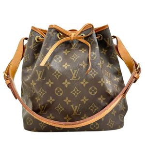 LOUIS VUITTON/ Louis Vuitton Petit Noé Monogram M42226ブラウンMonogram 帆布肩背包，女士款 [二手]