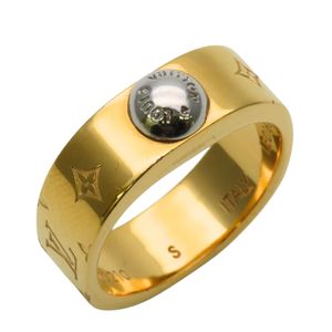 Pre-owned Louis Vuitton Berg Nanogram Metal Ring