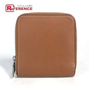 HERMES Zip-Around Zipper Zippered Horse Bifold Wallet