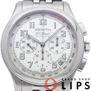 Zenith Class Sport El Primero Chronograph 40mm Class El Primero 03.0510.400/04.C491 Stainless Steel Men's Watch, White, Polished, Excellent Condition [Pre-owned]