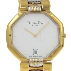 Dior Octagon腕表 45.134 不锈钢石英模拟显示 白色表盘 男女通用 [二手]