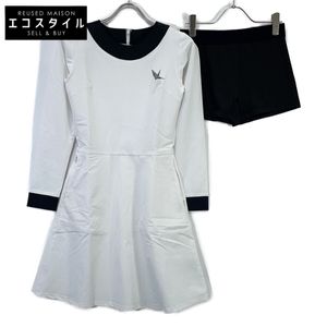 Uno Piu Uno Uguale Tre [GOLF] GST172-POE437 23AW White HEM COLOR ONE PIECE Dress I [Pre-owned]