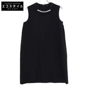 Yokochan 24-year-old YCD-324-932 Black Sleeveless Pearl Dress F [Used]