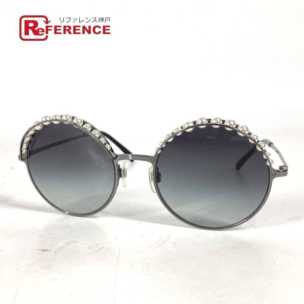 CHANEL CC Coco Mark Pearl Sunglasses | 日本二手精品 ｜ DOKODEMO