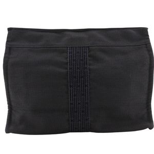 二手爱马仕 Herline Pouch MM 手拿包，尼龙帆布材质，灰色，拉链开合，男女通用