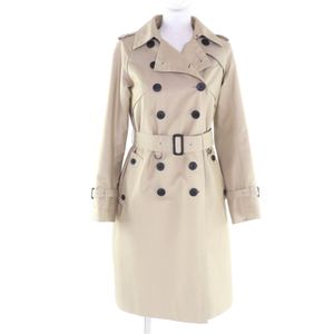Excellent condition ★ Aquascutum 1571000-83 Wool-lined Trench Coat with Logo Buttons, Beige, Size 4, Made in Japan, Authentic, Women's