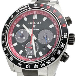 二手 SEIKO SBDL121/V192-0AR0 Prospex Datsun 男士手表，带盒子和保修卡，不锈钢，太阳能，黑色表盘/黑银色表带。