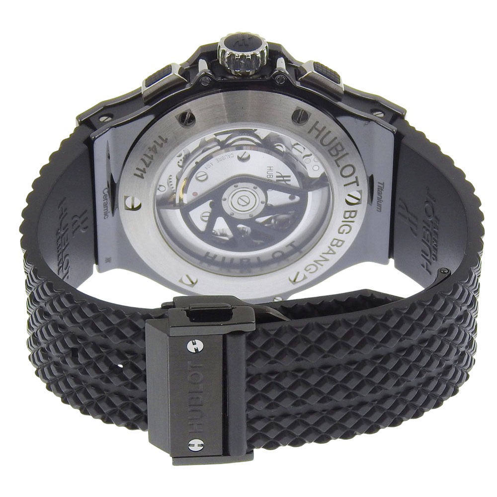 ウブロ HUBLOT ビッグマン ブラックマジック 腕時計 ブラックダイヤ