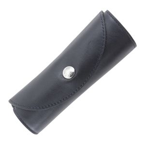 二手爱马仕黑色皮革鞋油擦拭手套。