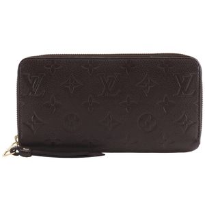 二手LOUIS VUITTONPortefeuille Scrett Ron 长钱包，M93436，Monogram Empreinte Ombre，2013 年，棕色，SP4143 拉链，男女通用。