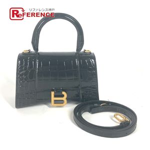 BALENCIAGA B Logo One-Handle Hourglass XS Handbag