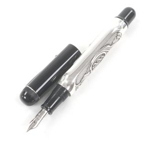 미품 □ OMAS 오마스 빈티지 SV925 펜촉 18K M 니브 창설 75주년 기념 2000년 세계 1500개 한정 0130/1500 닥터 펜 만년필 실버 블랙 맨즈