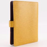 二手LOUIS VUITTONAgenda GM 筆記本封套，Epi 皮革，2001 年，黃色，SP0091，按扣閉合，男女通用。
