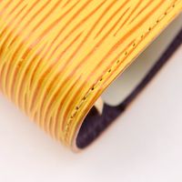 二手LOUIS VUITTONAgenda GM 筆記本封套，Epi 皮革，2001 年，黃色，SP0091，按扣閉合，男女通用。