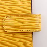 二手LOUIS VUITTONAgenda GM 筆記本封套，Epi 皮革，2001 年，黃色，SP0091，按扣閉合，男女通用。