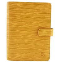 二手LOUIS VUITTONAgenda GM 筆記本封套，Epi 皮革，2001 年，黃色，SP0091，按扣閉合，男女通用。