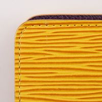 二手LOUIS VUITTONAgenda GM 筆記本封套，Epi 皮革，2001 年，黃色，SP0091，按扣閉合，男女通用。