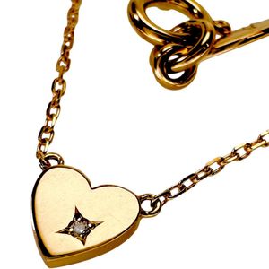 AHKAH心形钻石项链，0.005克拉，18K金，1.3克，40厘米，女士款 [二手]