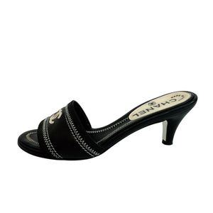 【二手】香奈儿 Coco Mark 黑色穆勒鞋