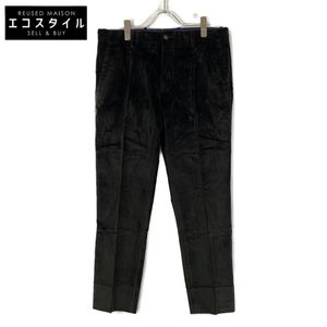 Pre-owned Jabs Archivio A3606 Khaki VERDI Medium Corduroy Tapered Pants, Size 46