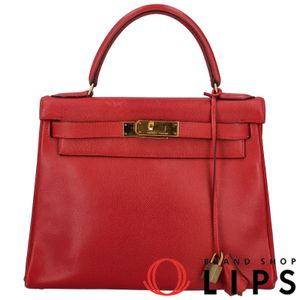 Hermès Kelly 28 Inner Stitching Couchvel Women's Handbag
RED[Used]