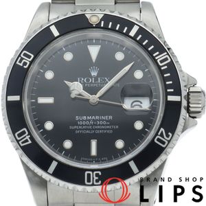 Pre-owned Rolex Submariner Date Tritium Submariner Date 16610LN(T) Men's Watch, Black Stainless Steel, Polished, Excellent Condition, Box and Warranty Card