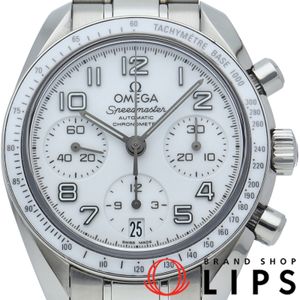 Omega Speedmaster Chronograph 38mm Speedmaster Date Automatic 324.30.38.40.04.001 Stainless Steel Men's Watch White Polished Excellent Condition [Pre-owned]