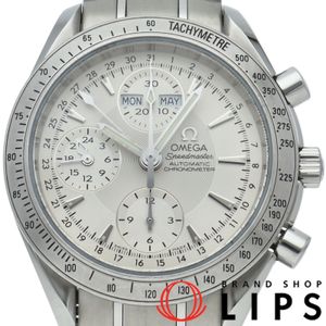 Omega Speedmaster Triple Calendar Chronograph 40mm Speedmaster Day-Date 40mm Chronograph 3221.30, warranty card included, stainless steel men's watch, silver, polished, excellent condition [Pre-owned]