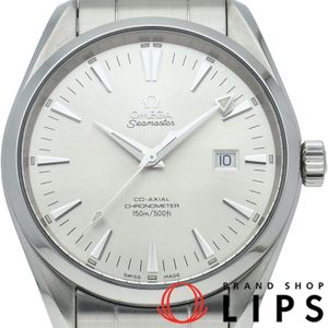 Pre-owned Omega Seamaster Aqua Terra Co-Axial 42.2mm, 2502.30, comes with box and warranty card, stainless steel men's watch, silver, polished, excellent condition.