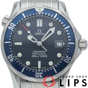 Omega Seamaster 300M Quartz 36mm 2561.80 Stainless Steel Men's Watch, Blue, Polished, Excellent Condition [Pre-owned]