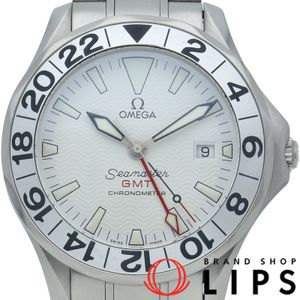 Omega Seamaster 300M GMT Automatic 41mm Seamaster 300M GMT 2538.20 Box and Warranty Card Stainless Steel Men's Watch White Polished Excellent Condition [Pre-owned]