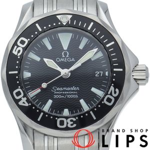 Omega Seamaster 300M Quartz 28mm 2284.50 Stainless Steel Women's Watch, Black, Polished, Excellent Condition [Pre-owned]