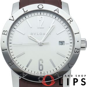 Pre-owned Bvlgari Solotempo Automatic 39mm Watch, BB39S/102110, Stainless Steel/Leather Men's Watch, Silver, Polished, Excellent Condition, Box and Warranty Card Included.