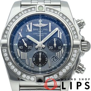 Breitling Chronomat 44 Watch, Diamond Bezel, Shell, Limited Edition of 20 pieces in Japan, Chronomat 44 Japan Limited AB01114A/BG64/388A, Box, Warranty Card, Stainless Steel Men's Watch, Blue Shell, Polished, Excellent Condition [Pre-owned]