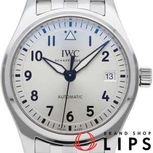 Pre-owned IWC Pilot's Watch Automatic 36 (IW324006) from the International Watch Company. Comes with box and warranty card. Stainless steel men's watch in silver. Polished and in excellent condition.