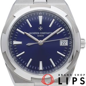 Vacheron Constantin Overseas Automatic 41mm Blue 4520V/210A-B128 Stainless Steel Men's Watch, Box, Warranty Card, Two Bands, Excellent Condition, Unused