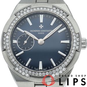 Vacheron Constantin Overseas Automatic 37mm Diamond Bezel Blue Overseas Automatic 2305V/100A-B170 Box, Warranty Card, Stainless Steel Band, Blue, Polished, Excellent Condition [Pre-owned]