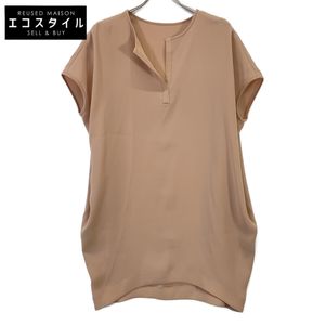 Yokochan Pink Beige YCD-217-333 Slit Neck Cocoon Dress F [Pre-owned]