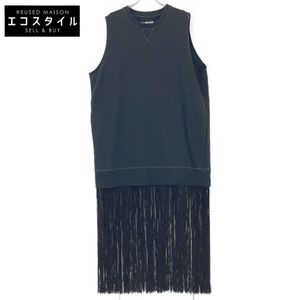 MM6 Black 18SS S52CT0349 Sleeveless Fringe Dress (Pre-owned)
