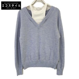Alexander Wang Light Blue CA00985 Layered Knit S [Pre-owned]