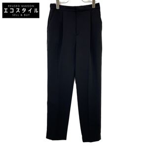 Blenheim 24AW Black Center Press Straight Wide Pants, Size M (Pre-owned)