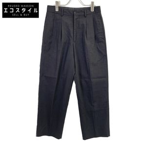 Emporio Armani Gray Wool 2-Pleated Wide Slacks [Pre-owned]